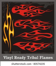Vinyl Ready Tribal Flames