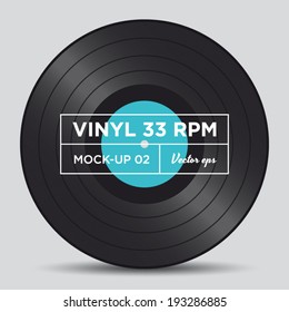 Vinyl Record 33 RPM Mock Up 02