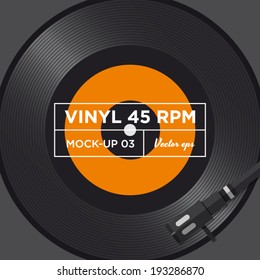 Vinyl record 45 RPM mock up 03