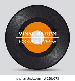 Vinyl record 45 RPM mock up 02