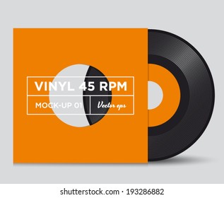 Vinyl Record 45 RPM Mock Up 01