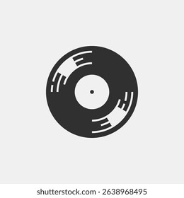A vinyl record. Beautiful vector icon