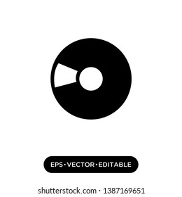 vinyl record black symbol icon designs illustration logo sign