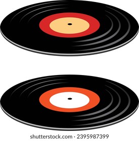 
Vinyl record clipart set. Red
vinyl record