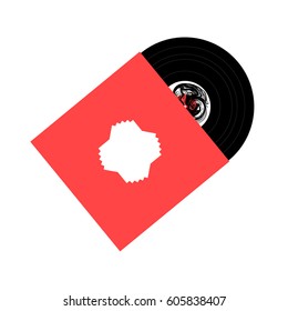 Vinyl record with cover 