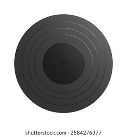 Vinyl record disc icon isolated on white background. Vector illustration