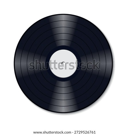 Vinyl record. Vinyl disk music.  Realistic vintage gramophone disc.
