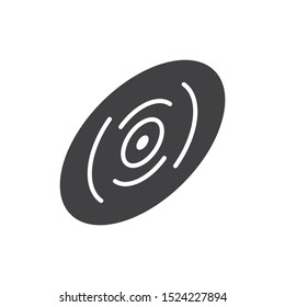 Vinyl record icon. flat simple pictogram. Vinyl music vector illustration