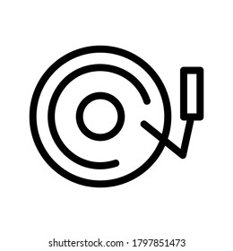 Vinyl Record icon or logo isolated sign symbol vector illustration - high quality black style vector icons
