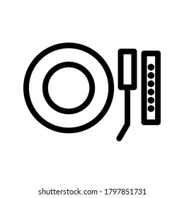 Vinyl Record icon or logo isolated sign symbol vector illustration - high quality black style vector icons
