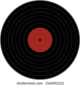 vinyl record icon on white background. flat style. vinyl record icon for your web site design, logo, app, UI. music symbol. Vinyl 33rpm record sign. 