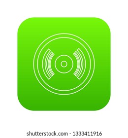 Vinyl record icon. Outline illustration of vinyl record vector icon for web
