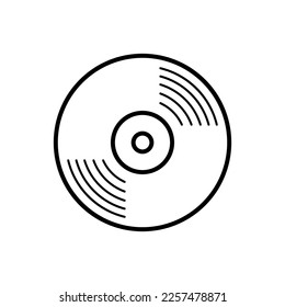Plantillas de diseño de vectores de iconos de registro de vinilo