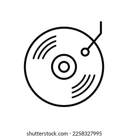 Vinyl record icon vector design templates