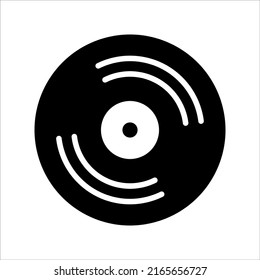 vinyl record icon vector illustration