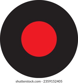 vinyl record icon vector music sign