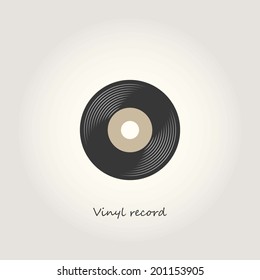 Vinyl record illustration vector