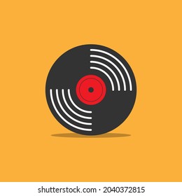 Vinyl record illustration vector graphic