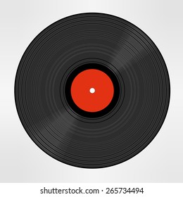 Vinyl record isolated 