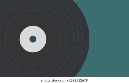 vinyl record with label, background