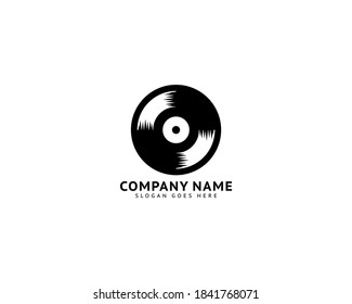 Vinyl Record Logo Template Design Vector Stock Vector (Royalty Free ...