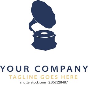 Vinyl Record Logo Template Design Vector