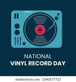 Vinyl Record Music Vector Illustration good for national vinyl record day