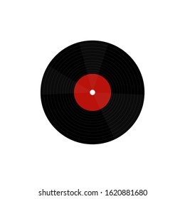 vinyl record music vector with vinyl record word