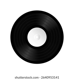 Vinyl record on a white background. Vector illustration