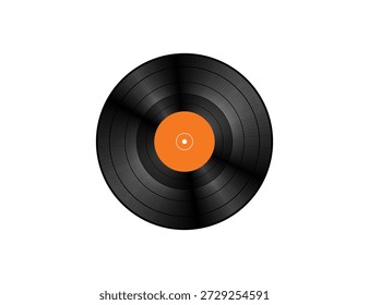 Disco de vinilo con etiqueta Orange Center.