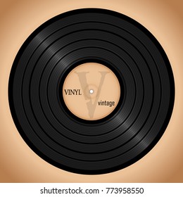 vinyl record, pastel retro background