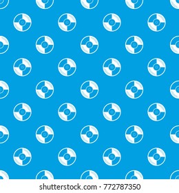 Vinyl record pattern repeat seamless in blue color for any design. Vector geometric illustration