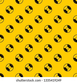 Vinyl record pattern seamless vector repeat geometric yellow for any design
