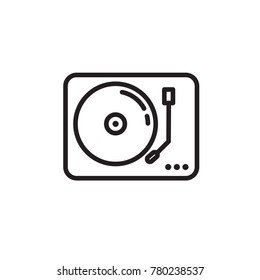 vinyl record player icon