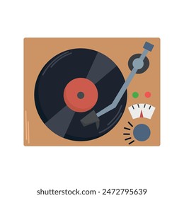 Vinyl record player icon clipart avatar logtotype isolated vector illustration