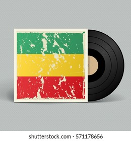 Vinyl record. Retro style. Vector illustration.