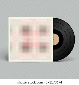 Vinyl record. Retro style. Vector illustration.