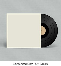 Vinyl record. Retro style. Vector illustration.