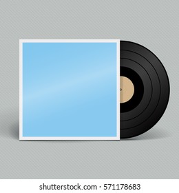 Vinyl record. Retro style. Vector illustration.