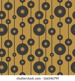 Vinyl record seamless background pattern
