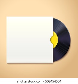 vinyl record with shadow