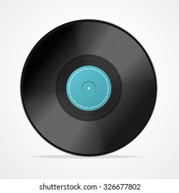 Vinyl Record. A Symbol Of Quality Music. Vector illustration