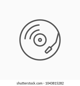 vinyl record turntable icon