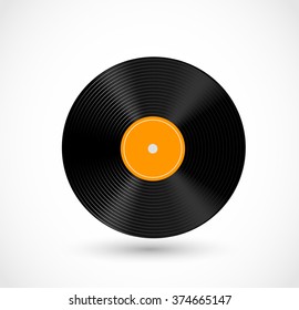 Vinyl record vector
