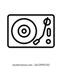Vinyl record vector design, icon of music disc in modern style