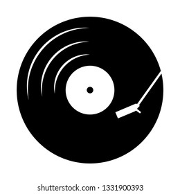 vinyl record, vector icon