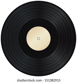 Vinyl Record. Vector Icon.