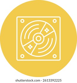 Vinyl Record vector icon. Can be used for printing, mobile and web applications.