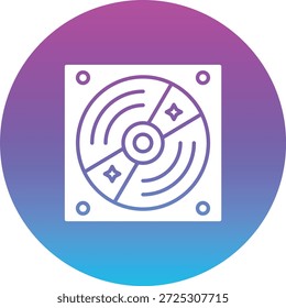 Ícono de Vector de grabación de vinilo. Se puede utilizar para aplicaciones de impresión, móviles y de Web.
