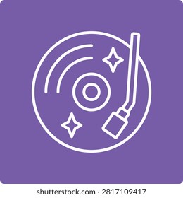 Vinyl Record vector icon. Can be used for printing, mobile and web applications.